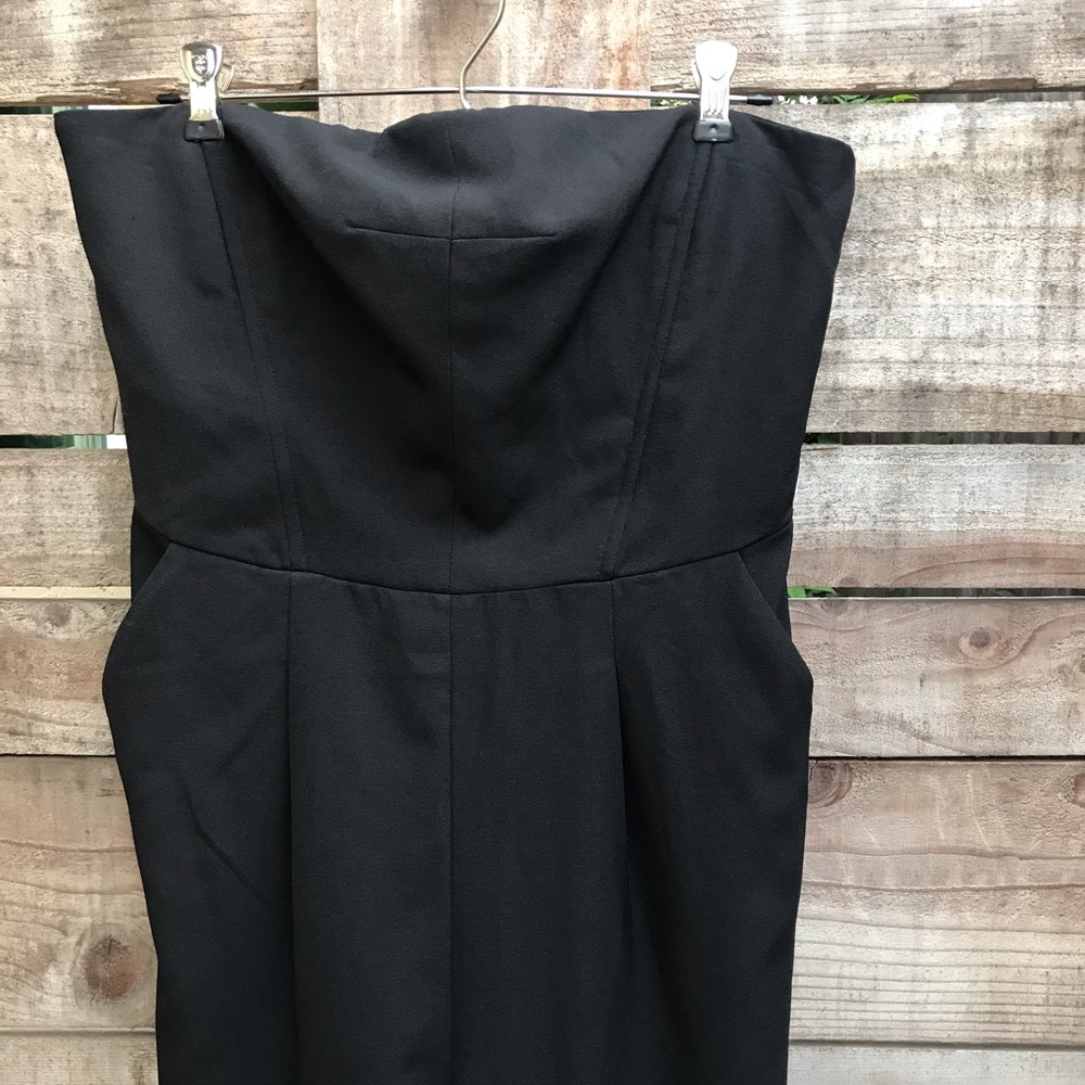 Black Strapless Jumpsuit - Picture 3 of 8